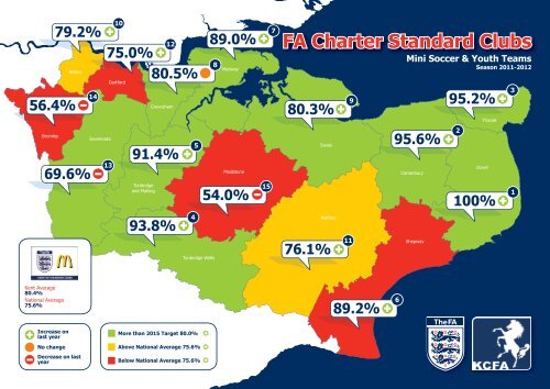 Map of where to find football clubs (pdf) - Kent Sport