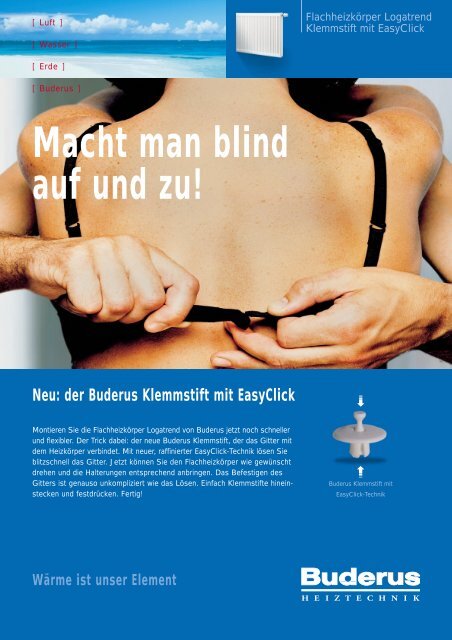 Macht man blind auf und zu! - Buderus