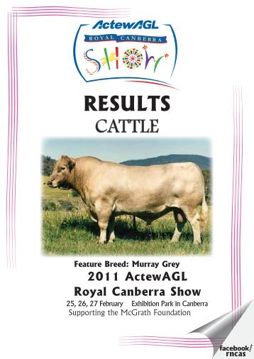 CATTLE RESULTS - Royal National Capital Agricultural Society