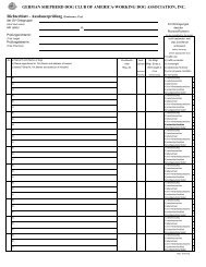 AusdauerprÃ¼fung (Endurance Test) - gsdca-wda