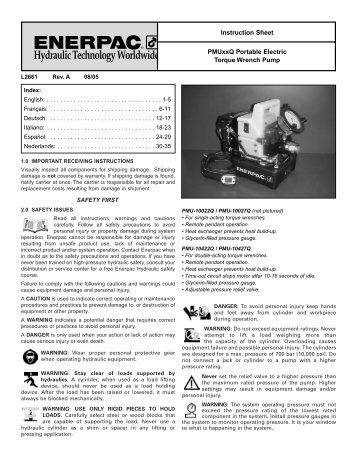 Hydraulic Technology Worldwide - Enerpac