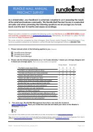 2012 Annual Survey - Rundle Mall