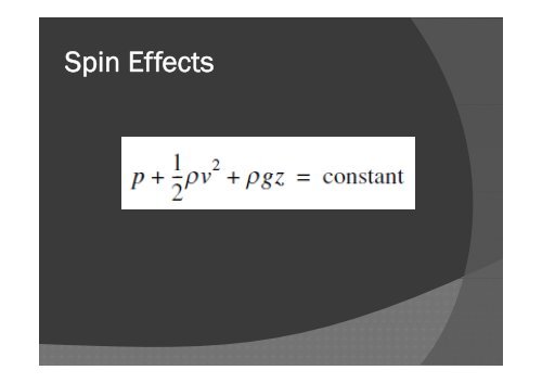 The effect of spin on golf ball flight