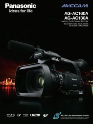 AG-AC160A AG-AC130A - Pro Av Panasonic