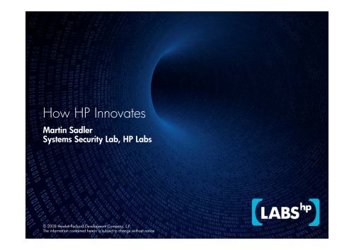 How HP Innovates - Awt