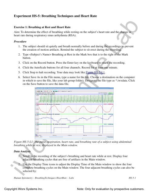 holding breath heart rate experiment