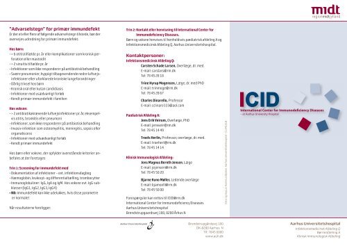 folder om ICID-centret