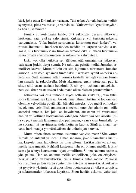 Lue kirja PDF-muodossa - Suomen Tunnustuksellinen Luterilainen ...