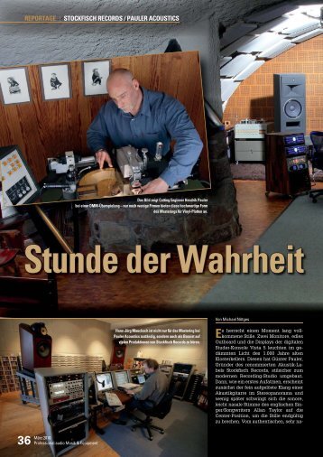 reportage | stockfisch records / pauler acoustics - Sonic Media