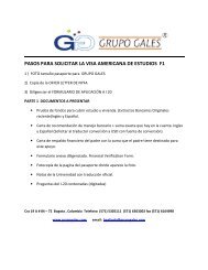 pasos para solicitar la visa americana de estudios f1 - Grupo Gales