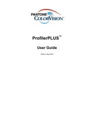 ProfilerPLUS User Guide - Datacolor