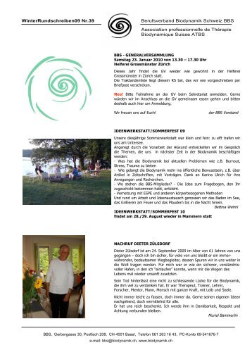 WinterRundschreiben09 Nr.39 Berufsverband Biodynamik Schweiz ...