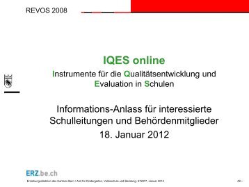 IQES online Kurzpräsentation
