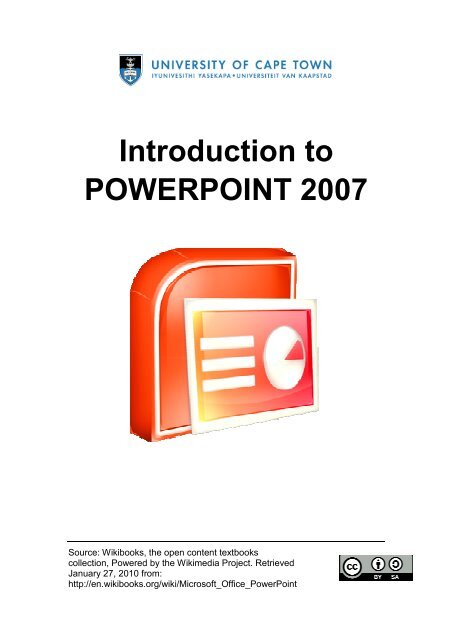 Introduction to POWERPOINT 2007 - Vula