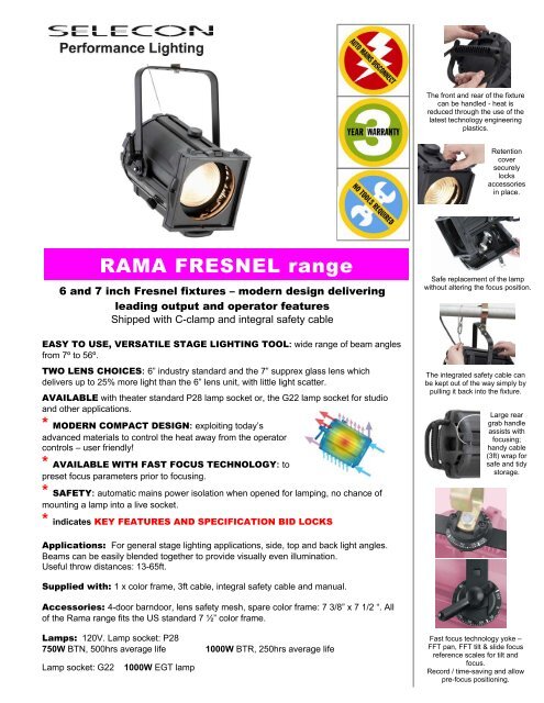 Rama Fresnel Range Selecon