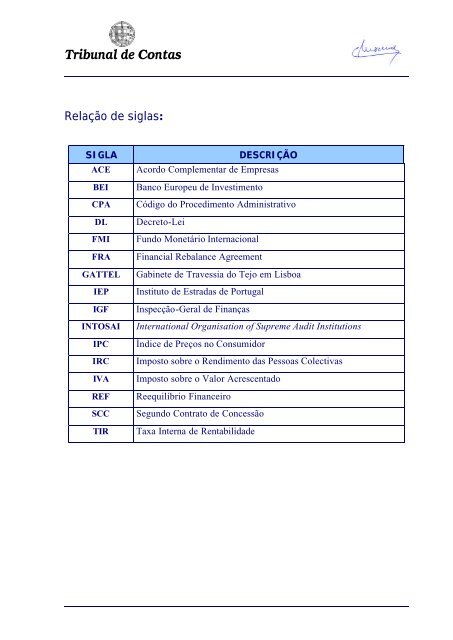 RelatÃ³rio nÂº 47/2001 - 2Âª S. - Vol. I - Tribunal de Contas