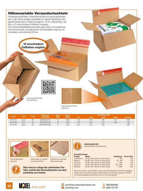 Packshop Katalog Ausgabe 8, CH-DE