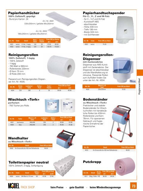 Packshop Katalog Ausgabe 8, CH-DE