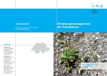 Erhaltungsmanagement der Fahrbahnen (PDF) - IMP Bautest AG