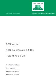 POS Vario POS ColorTouch 64 Bit POS Mini 64 Bit - Vectron ...