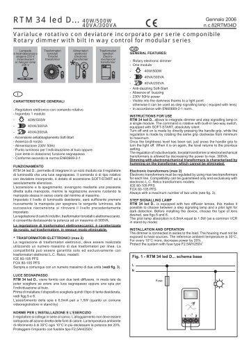 RTM 34 led D... 40W/500W - Relco