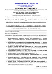 Scarica il documento - Wtka Italia