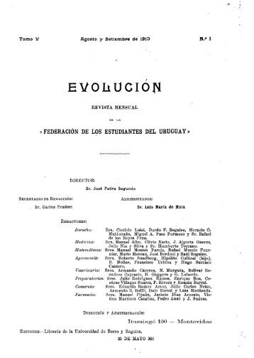 ago.-set. 1910 - Publicaciones PeriÃ³dicas del Uruguay