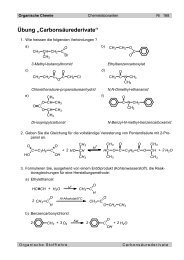 Ãbung âCarbonsÃ¤urederivateâ - Ricki.ch