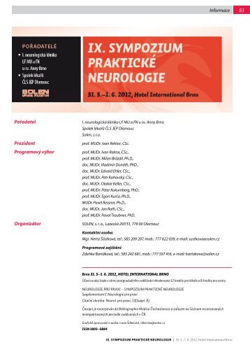 Open - Neurologie pro praxi