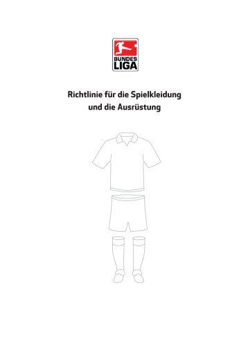 Spielkleidungsrichtlinie - Bundesliga