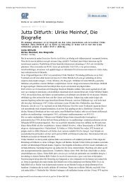 Jutta Ditfurth: Ulrike Meinhof, Die Biografie