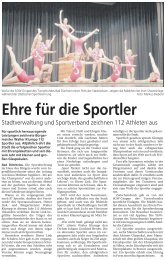 Sportlerehrung Bad Dürrheim - Diebold PR