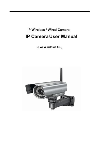 to download the IP Camera Manual in PDF form - UK Automation