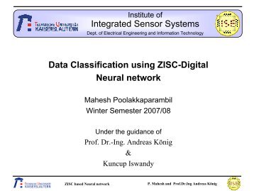 Data Classification using ZISC-Digital Neural network