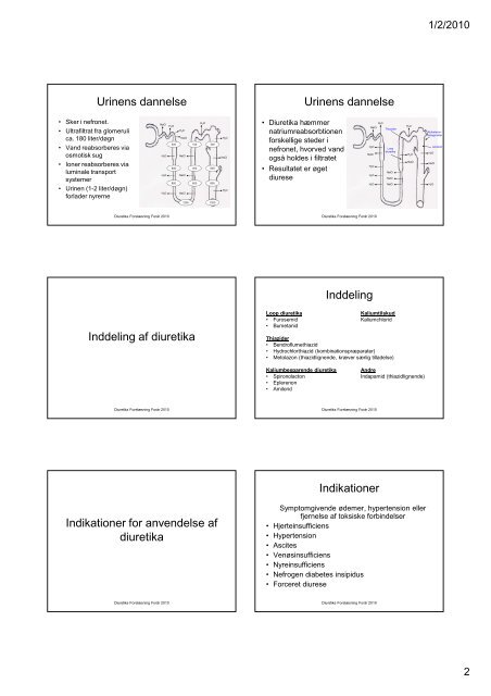 Diuretika Forelæsning Forår 2010 [Kompatibilitetstilstand]