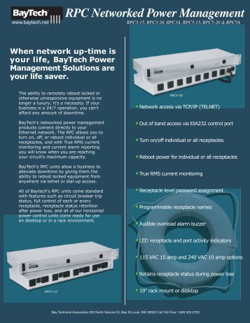 Networked Power Control - BayTech