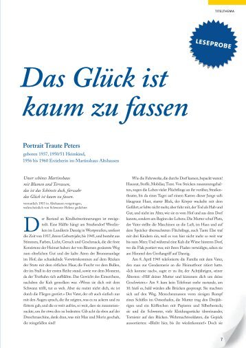 Das Glück ist kaum zu fassen