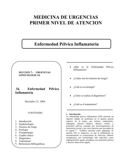 Enfermedad PÃ©lvica Inflamatoria