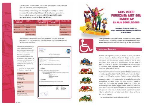 GIDS VOOR PERSONEN MET EEN HANDICAP - Plopsa
