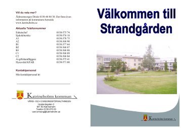 Broschyr Strandgården - Katrineholms kommun
