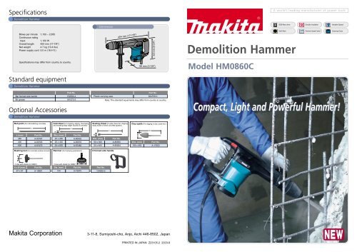 Demolition Hammer - Makita
