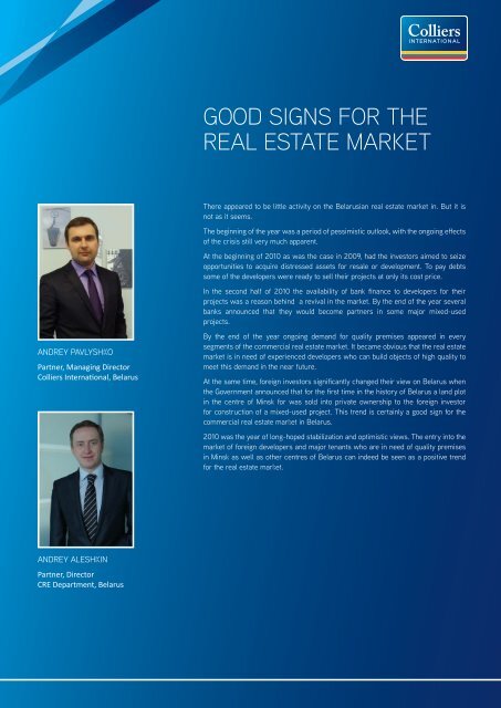 baltic states and belarus real estate market review - Colliers