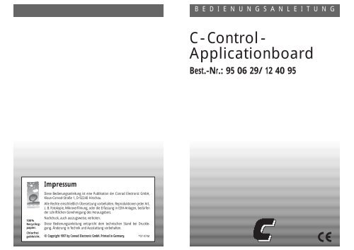 Application-Board I - C-Control Pro Mega Series