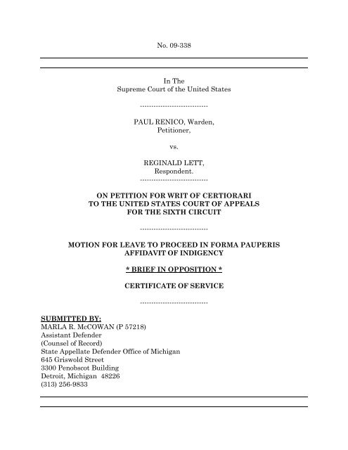 Brief In Opposition Scotusblog