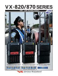 VX-820/870 SERIES - Lauttamus Communications