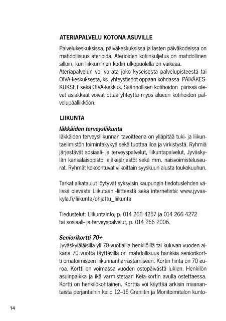 Vanhemman ihmisen palveluopas 2013 - JyvÃ¤skylÃ¤n kaupunki