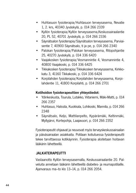 Vanhemman ihmisen palveluopas 2013 - JyvÃ¤skylÃ¤n kaupunki