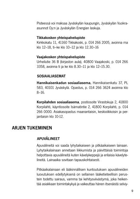 Vanhemman ihmisen palveluopas 2013 - JyvÃ¤skylÃ¤n kaupunki