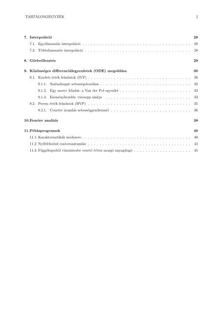 Matlab Hogyan - Hidrodinamikai Rendszerek Tanszék