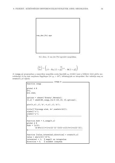 Matlab Hogyan - Hidrodinamikai Rendszerek Tanszék